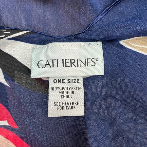 Catherines Floral Open Front Tassel Kimono One Size - Picture 5 of 6